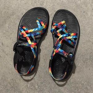 Chaco Z/Volv X2 Strappy Sandals - Rainbow Tie-dye | Like New | Size 7